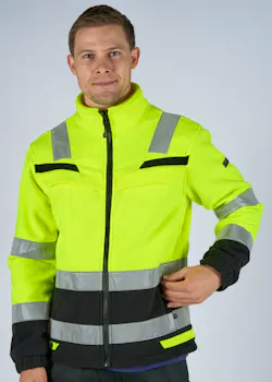 Hydrowear Torgau Fleecejack Geel/Zwart miniatuur