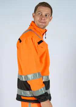 Hydrowear Torgau Fleecejack Oranje/Zwart miniatuur
