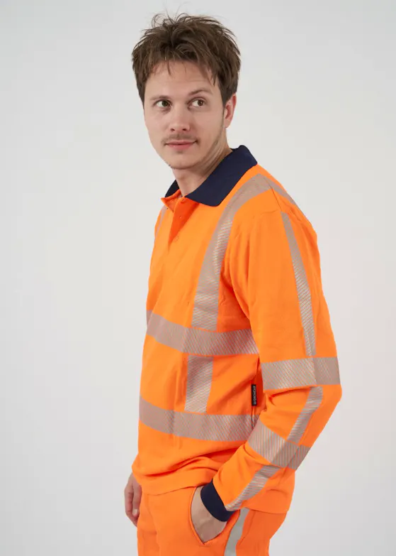Hydrowear Trinidad 040427 Langarm-Poloshirt, UV-Schutz, Trafficline