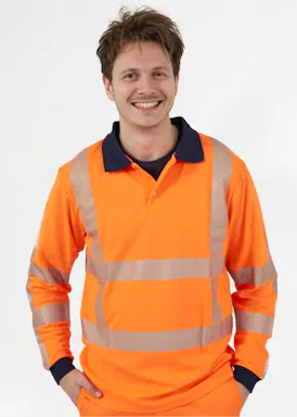 Hydrowear Trinidad 040427 Poloshirt LS UV-bescherming Trafficline