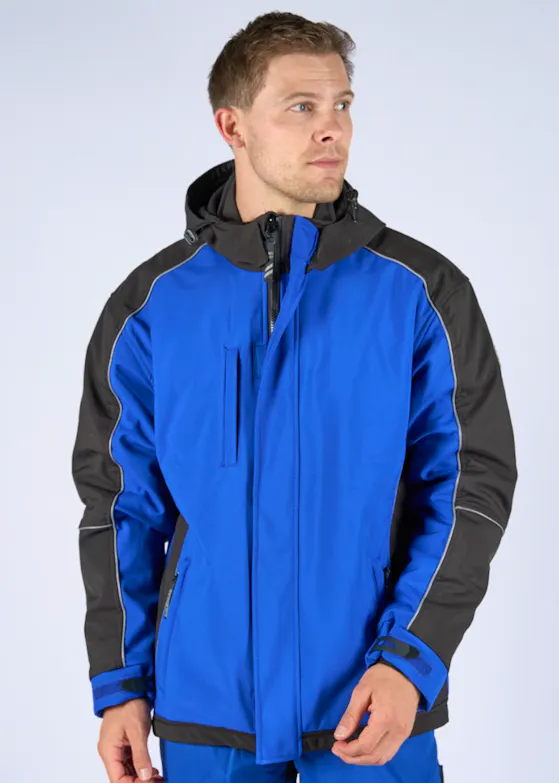 Hydrowear Vaals Winter Softshell Jassen Korenblauw/Zwart
