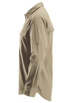 Snickers 8521 Shirt met Lange Mouwen Stretch UV-bescherming LiteWork miniatuur