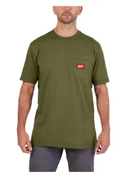 Milwaukee Work WTSSS T-shirt Short Sleeve Waterafstotend Regular Fit miniatuur