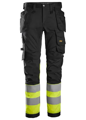 Snickers High-Vis, Klasse 1 - Stretch Trousers Holster Pockets 6234