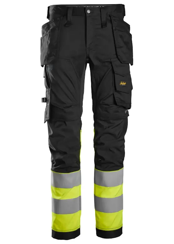 Snickers High-Vis, Klasse 1 - Stretch Trousers with Holster Pockets 6234
