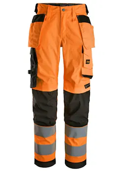Snickers High-Vis Stretchbroek met Holsterzakken Dames Klasse 2 - 6743 miniatuur