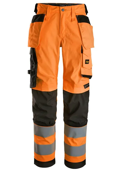 Snickers High-Vis Stretchbroek met Holsterzakken Dames Klasse 2 - 6743