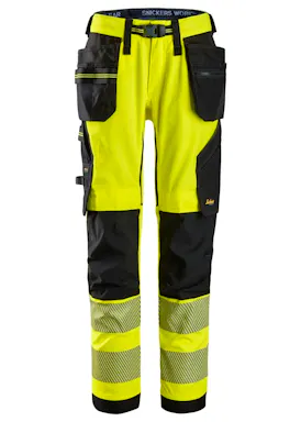 Snickers High-Vis Stretch Werkbroek met Holsterzakken Klasse 2 - 6943