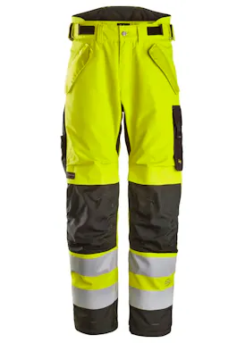 Snickers High-Vis-Klasse 2 Waterproof 375® 2-lagige, leicht wattierte Arbeitshose 6630