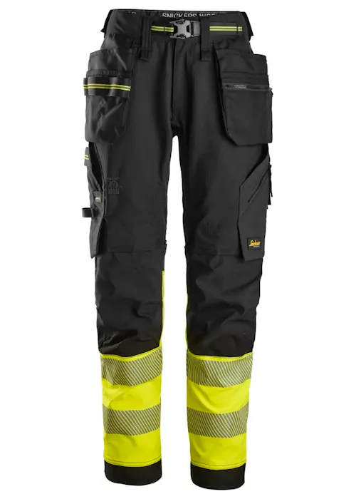 Snickers High-Vis, Klasse 1 Stretch Werkbroek met Holsterzakken 6934
