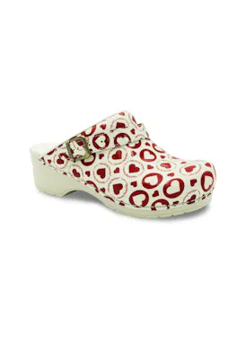 Sanita Flex 38 Clog Weiß/Rot