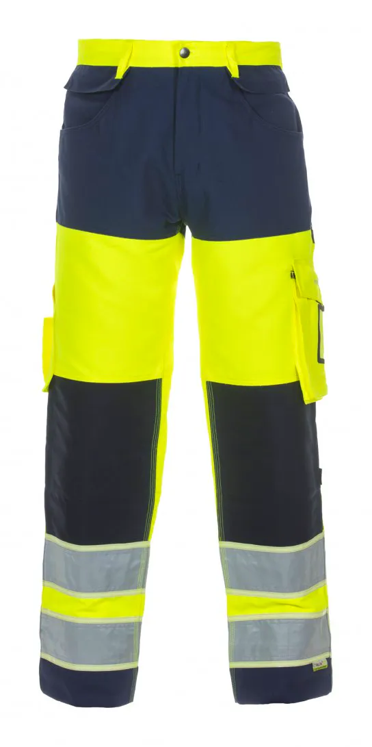 High Vis Geel/Marineblauw