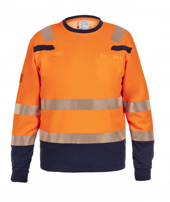 High Vis Oranje/Marineblauw