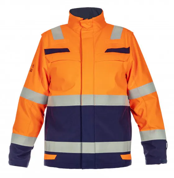 High Vis Orange/Marineblau