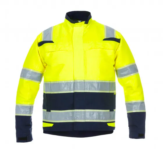 High Vis Geel/Marineblauw