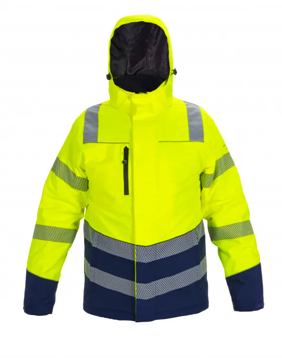 High Vis Geel/Marineblauw