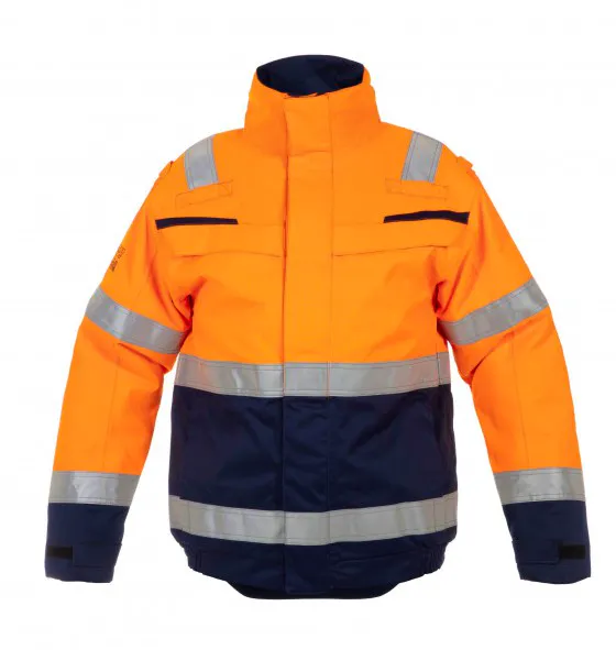 High Vis Oranje/Marineblauw