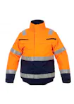 High Vis Oranje/Marineblauw