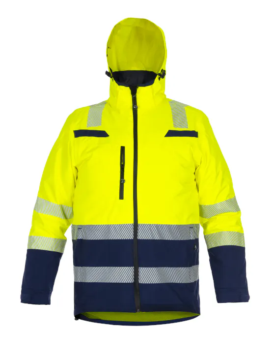 High Vis Geel/Marineblauw
