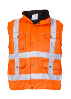 Hydrowear Aken 049464FO Bodywarmer Orange Reflecterend RWS miniatuur