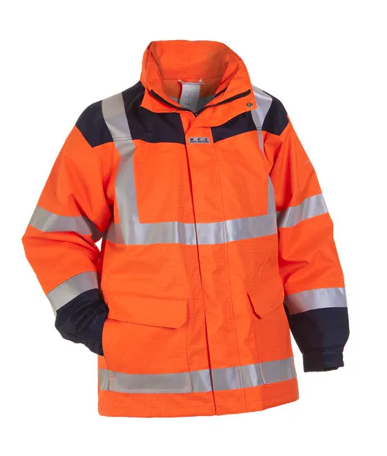High Vis Oranje/Marineblauw