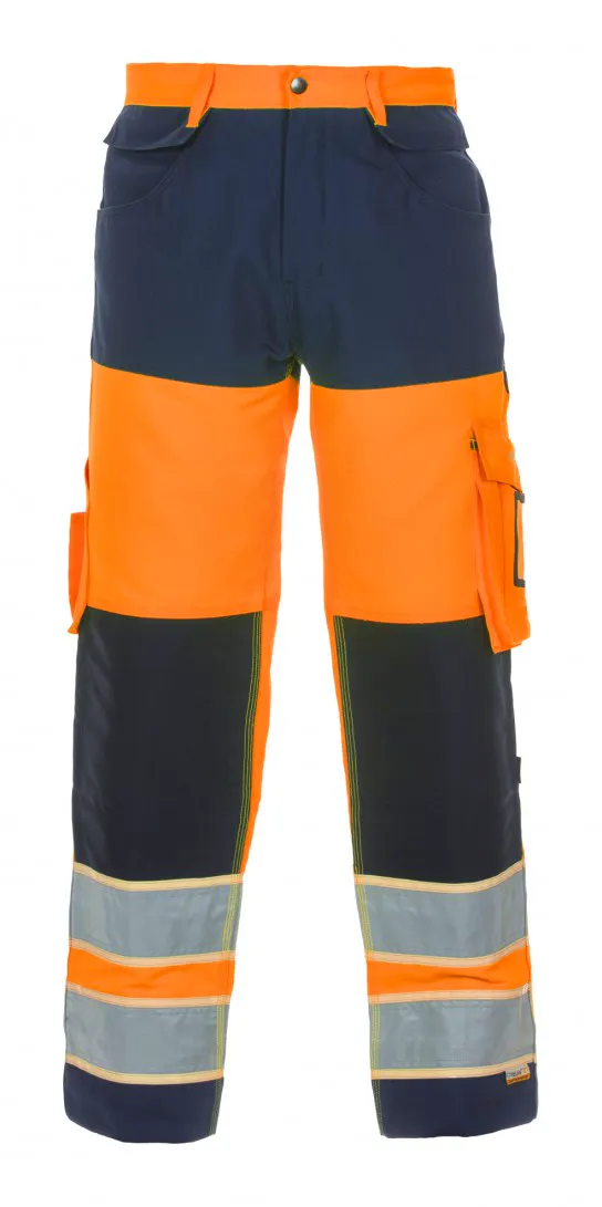 High Vis Oranje/Marineblauw
