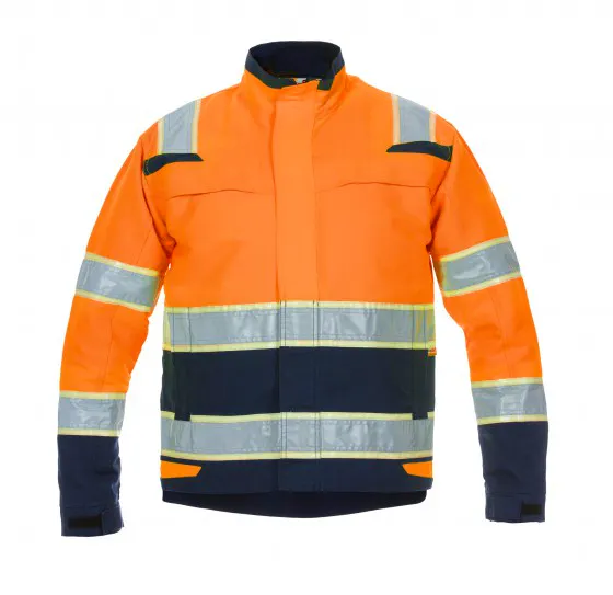 High Vis Oranje/Marineblauw