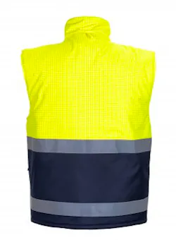 Hydrowear Metz 043446YN Gilet antistatique ignifuge jaune/bleu marine thumbnail (vignette)