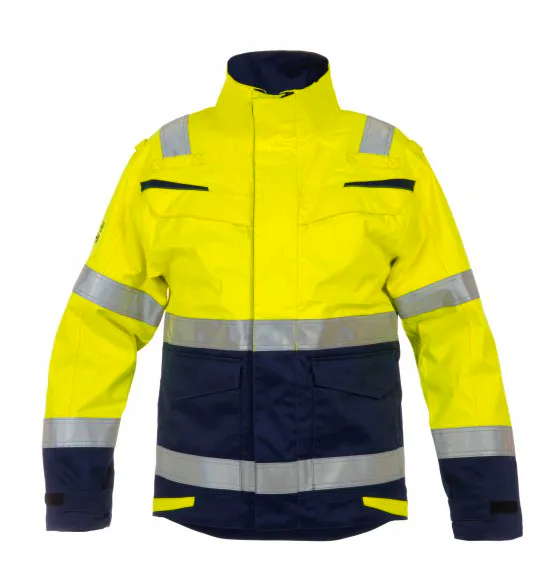 High Vis Geel/Marineblauw