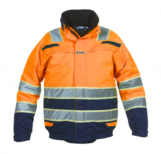 High Vis Oranje/Marineblauw
