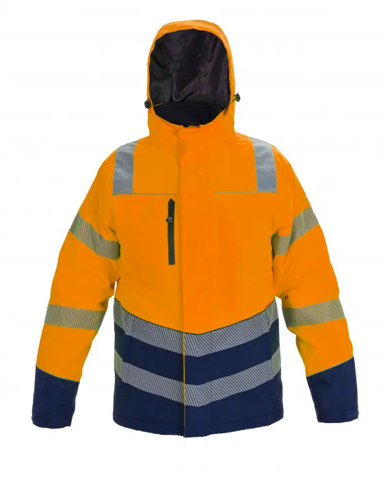 High Vis Oranje/Marineblauw
