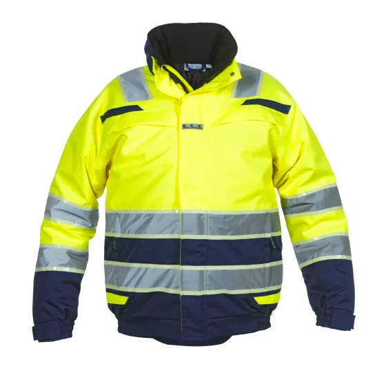 High Vis Geel/Marineblauw