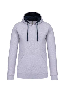 Kariban K446 Sweat-shirt à capuche contrastée coupe standard thumbnail (vignette)