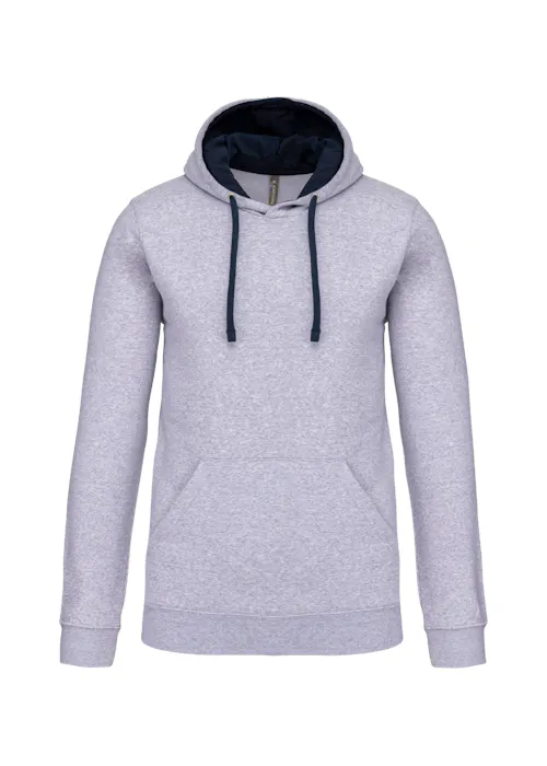 Kariban K446 Sweat-shirt à capuche contrastée coupe standard