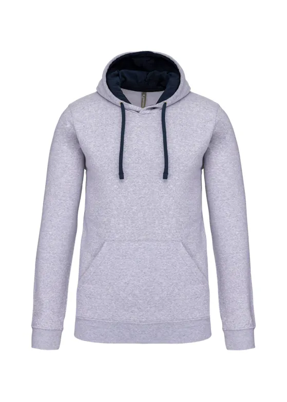 Kariban K446 Sweater Hooded Gecontrasteerde Capuchon Regular Fit