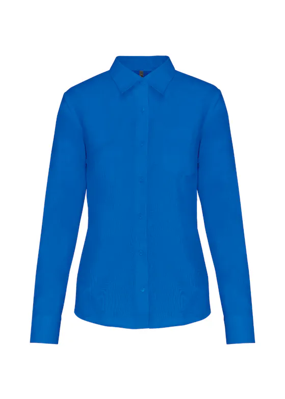 Kariban Jessica K549 Damenbluse mit langen Ärmeln, Regular-Fit