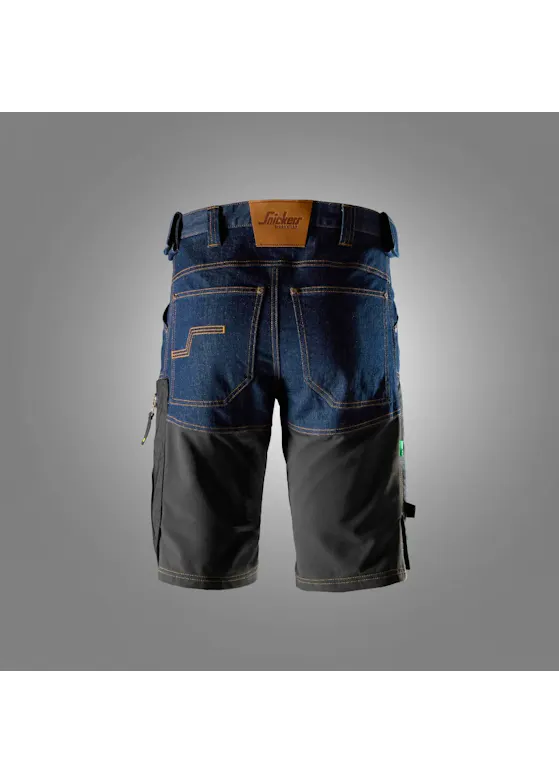 Snickers Denim-Arbeitsshorts 6156 Stretch Slim Fit FlexiWork