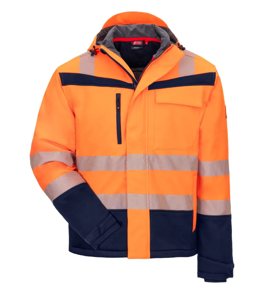 High Vis Orange/Marineblau