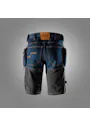 Snickers Denim-Shorts mit Holstertaschen 6155, Stretch, Slim Fit: FlexiWork Vorschaubild