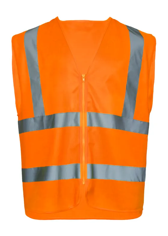 Lyngsoe Hi-Vis Safety Vest W. Zipper LR1057 Reflecterend