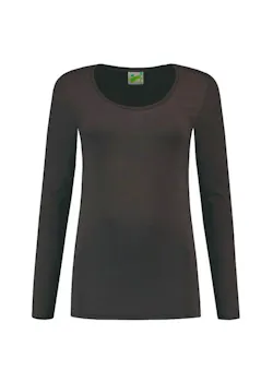Lemon & Soda 1267 Longsleeve Body Fit Dames miniatuur