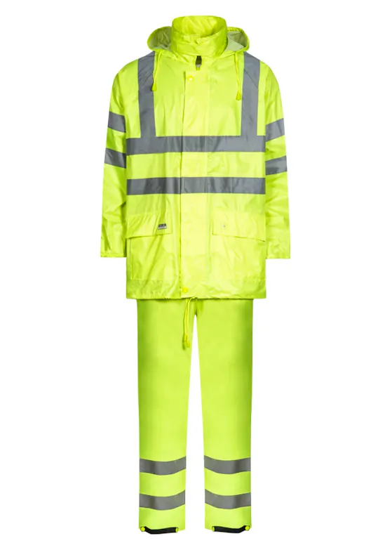 Lyngsoe Rainset with Jacket and Trousers in Polyester Quality LR40552 Waterdicht