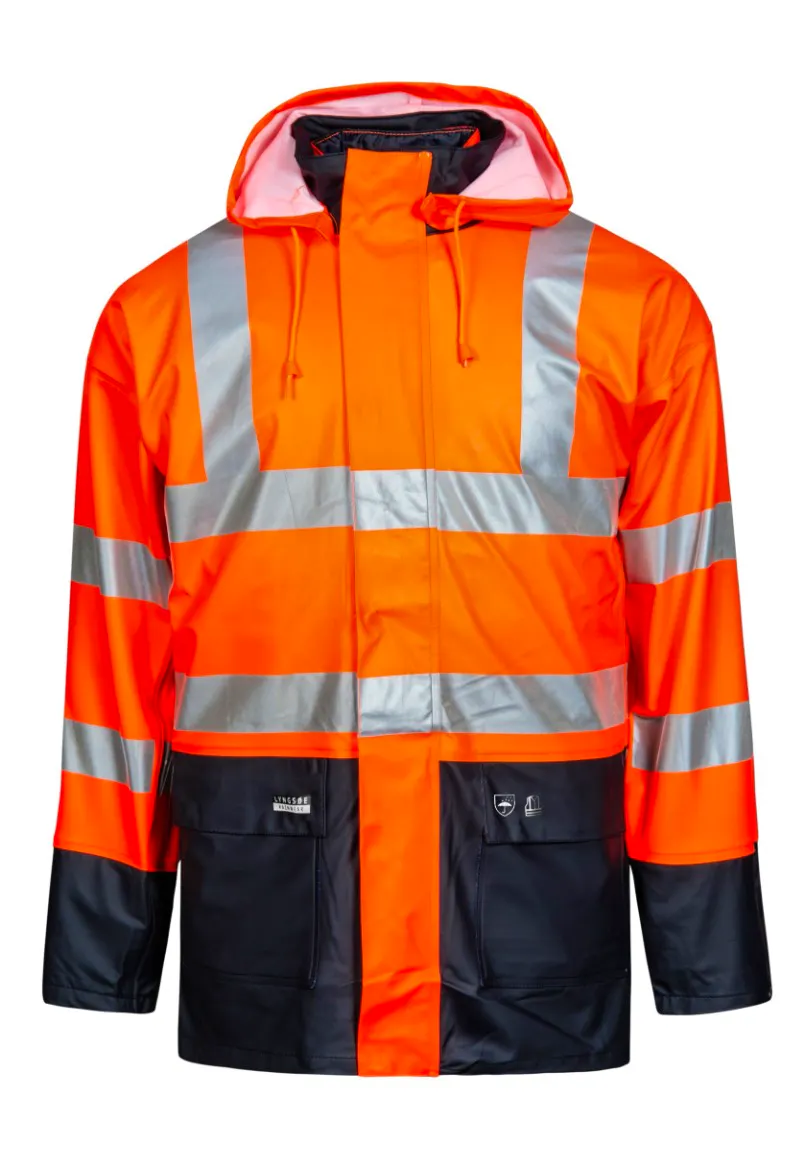 High Vis Orange/Marineblau