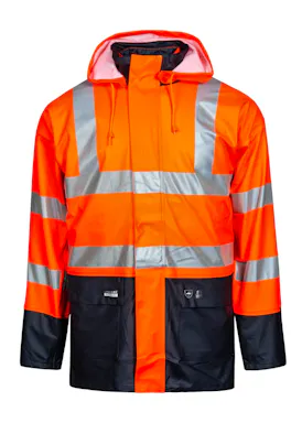 Lyngsoe Hi-Vis Winter Jacket in PU Quality LR4379 Winddicht