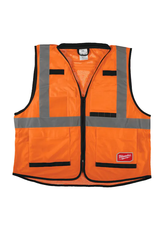 Milwaukee 4932471895 Premium-Hi-Vis-Sicherheitsweste, Klasse 2 (1 Stück)