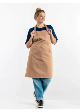 Chaud Devant Bib Apron Latte 566