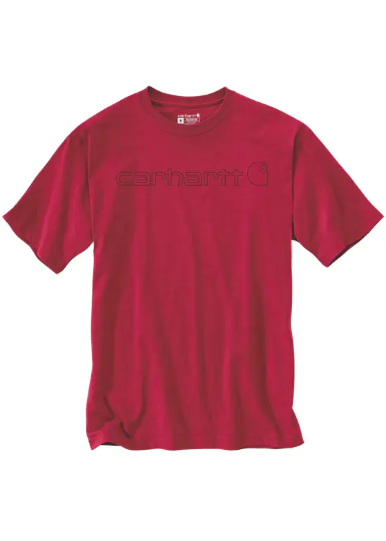 Carhartt Relaxed Fit Heavyweight Short-Sleeve Logo Graphic T-Shirt