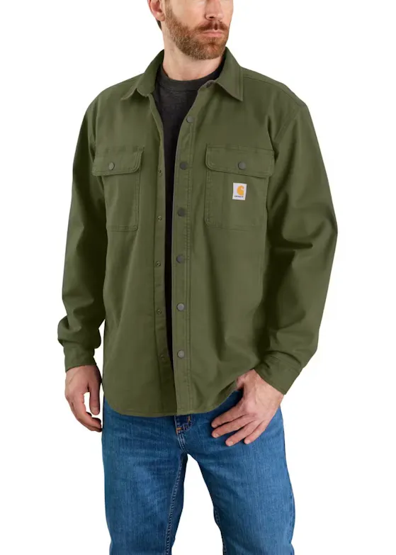 Carhartt Canvas Fleece-Lined Shirt Jac