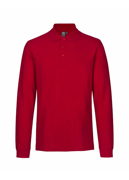 ID Identity Long Sleeved Polo Shirt 0544 Stretch
