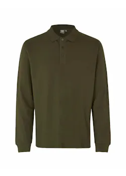 ID Identity Long Sleeved Polo Shirt 0544 Stretch miniatuur